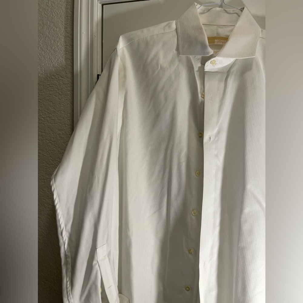 Michael Kors French cuff dress men’s dress shirt ￼